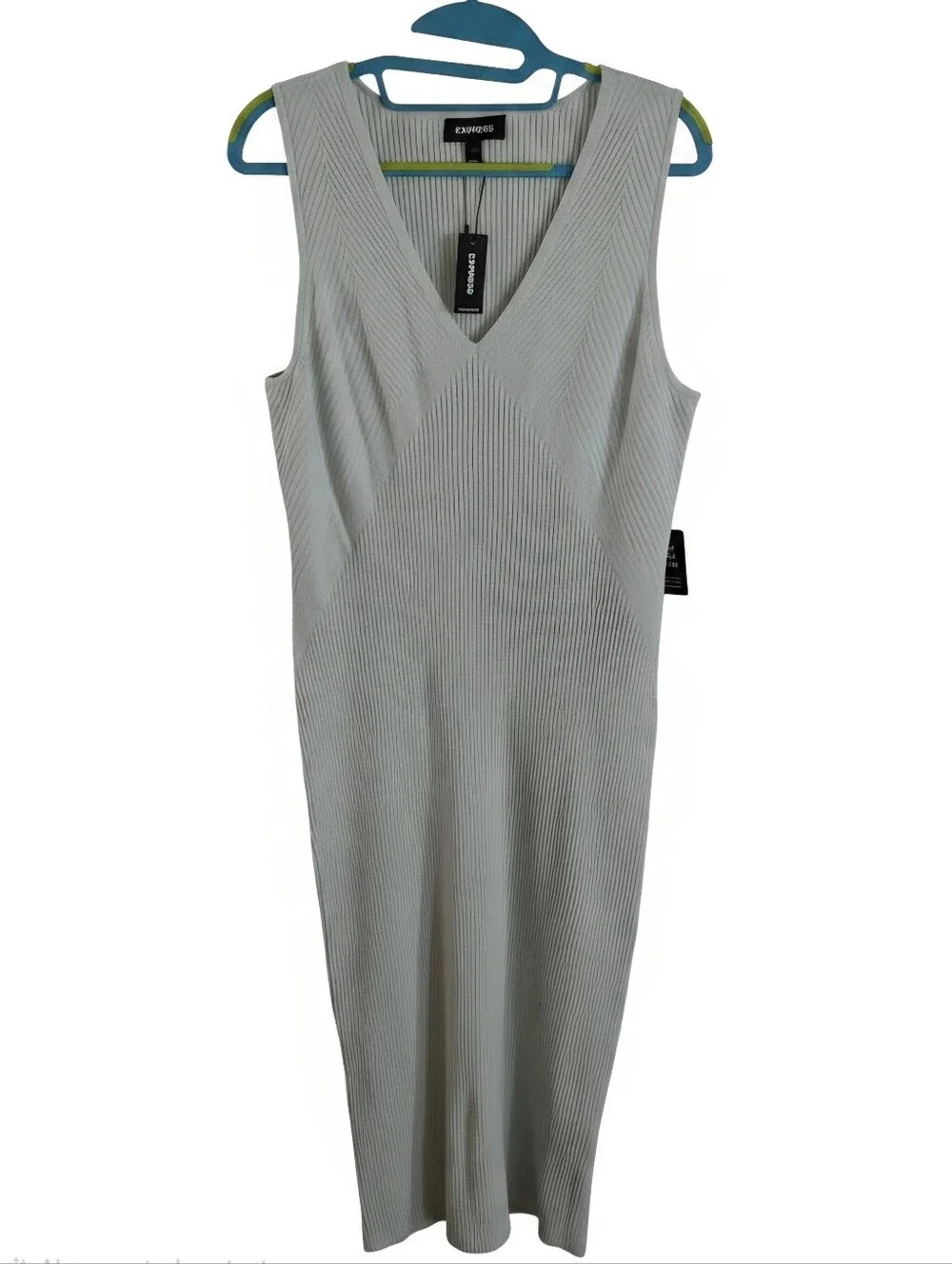 Express Ribbed Sweater Dress - Picture 2 of 7